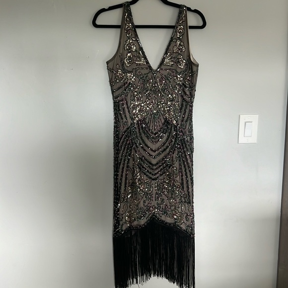 Babeyond Flapper dress beaded and sequined size medium - Picture 1 of 6